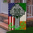 thumbnail image 5 of Irish American Flag Irish Celtic Christian Cross Flag THB3706Fv1 - House Flag (29.5" x 39.5"), 5 of 7