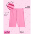 thumbnail image 3 of Real Love Girls' Bike Shorts - 3 Pack Super Soft Athletic Bike Shorts for Girls (Sizes: 7-16), 3 of 5