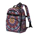 thumbnail image 2 of Colorful Tie Dye Mandala Pattern Backpack for School,Cute School Bag,Schoolbag with Adjustable Shoulder Straps & Padded Back,15.25"x11.5"x5.25", 2 of 5