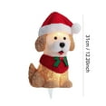 thumbnail image 3 of Adorable 2D Puppy Acrylic Stand Festive Holiday Decoration Unique Xmas Desk Accessory Ornament, 3 of 4