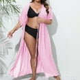 thumbnail image 7 of VBARHMQRT Female Womens Swimsuit Cover up Women Mid Length Sleeve Pullover Plus Size Viscose Women Dress for Prayer Bikini Cover up Pants Sexy Swimsuit Cover up for Women, 7 of 7