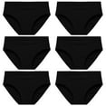 thumbnail image 1 of WZXFASHION Culottes en Coton pour Femmes Bikini Basique Culottes Féminines Culottes pour Femmes Noir m, 1 of 3