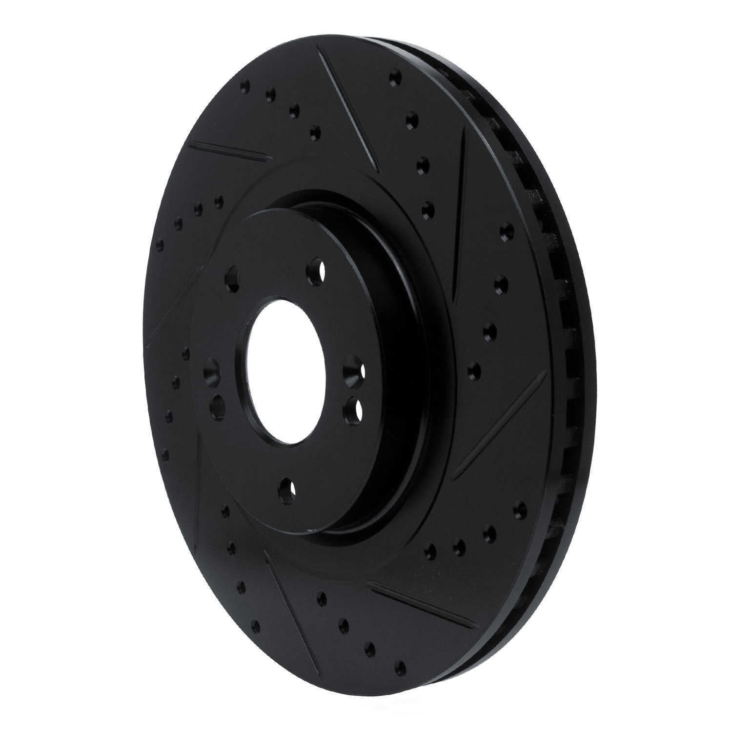 Dynamic Friction Company 633-03053R DFC Brake Rotor - Drilled And Slotted - Black