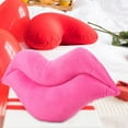 thumbnail image 6 of kowaku Lip Shape Throw Pillow Decorative Pillow Cute Soft Cushion Valentines Day Decor for Party Dining Room Bed Supplies Girlfriend Pink, 6 of 9