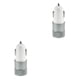 thumbnail image 1 of Tholdsy 2.1A 1A Aleación 2 puertos USB de coche USB dual de carga inteligente universal para para teléfono móvil Android Gris 2piezas, 1 of 5