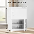 thumbnail image 4 of TABU 46L Hot Towel Warmer, Double Cabinet Towel Warmer with Stainless Steel Racks, Heating for Salon, Spa, Home,White, 4 of 8