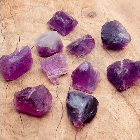 Raw Rough Purple Fluorite Crystal Stone Large Chunks Healing Reiki Mineral Rocks