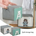 thumbnail image 1 of Xihbxyly Bolsa para Guardar Colchas, Organizador de Gran Capacidad, Diseño Plegable Multiusos, Portátil y Ahorra Espacio, Ideal para Garajes, Armarios y Dormitorios, Fácil de Usar, Tela No Tejida, Ju, 1 of 2