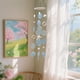 thumbnail image 5 of Campana de viento de madera con conchas y cuentas para la decoración del hogar | Adorno colgante artesanal para ventana | Ambiente relajante para interiores y exteriores, 5 of 6