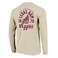 thumbnail image 3 of Men's Natural Texas A&M Aggies Comfort Colors Mascot Overlay Long Sleeve T-Shirt, 3 of 3