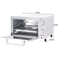thumbnail image 2 of Mainstays 4 Slice Countertop Toaster Oven with 3 Settings, Includes Baking Rack and Pan, Arctic White, New, 2 of 11
