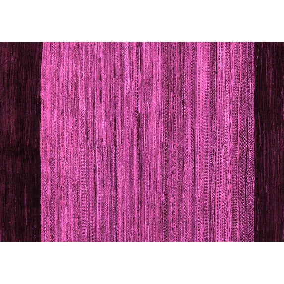 Ahgly Company Indoor Rectangle Abstract Pink Modern Area Rugs, 2' x 5'