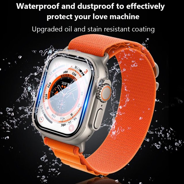 Protectores de pantalla completa de reloj de película curva 3D para Apple Watch Ultra 49 mm (3 piezas) Ehuebsd Para estrenar