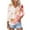 Multicolor-B, variant on Up to 65% off! Womens' Fashion 3/4 Sleeve Plus Size Shirts Tops Spring And Summer Print Top Collar Button Sexy Shirt 3/4 Sleeve Long Sleeve V Neck Top/Shirt