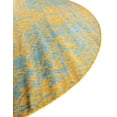 thumbnail image 4 of Jill Zarin Outdoor Collection Area Rug - Dubai (3' 1" Round Yellow and Aqua/Light Blue), 4 of 11