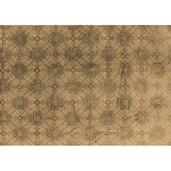 Ahgly Company Indoor Rectangle Oriental Brown Industrial Area Rugs, 3' x 5'