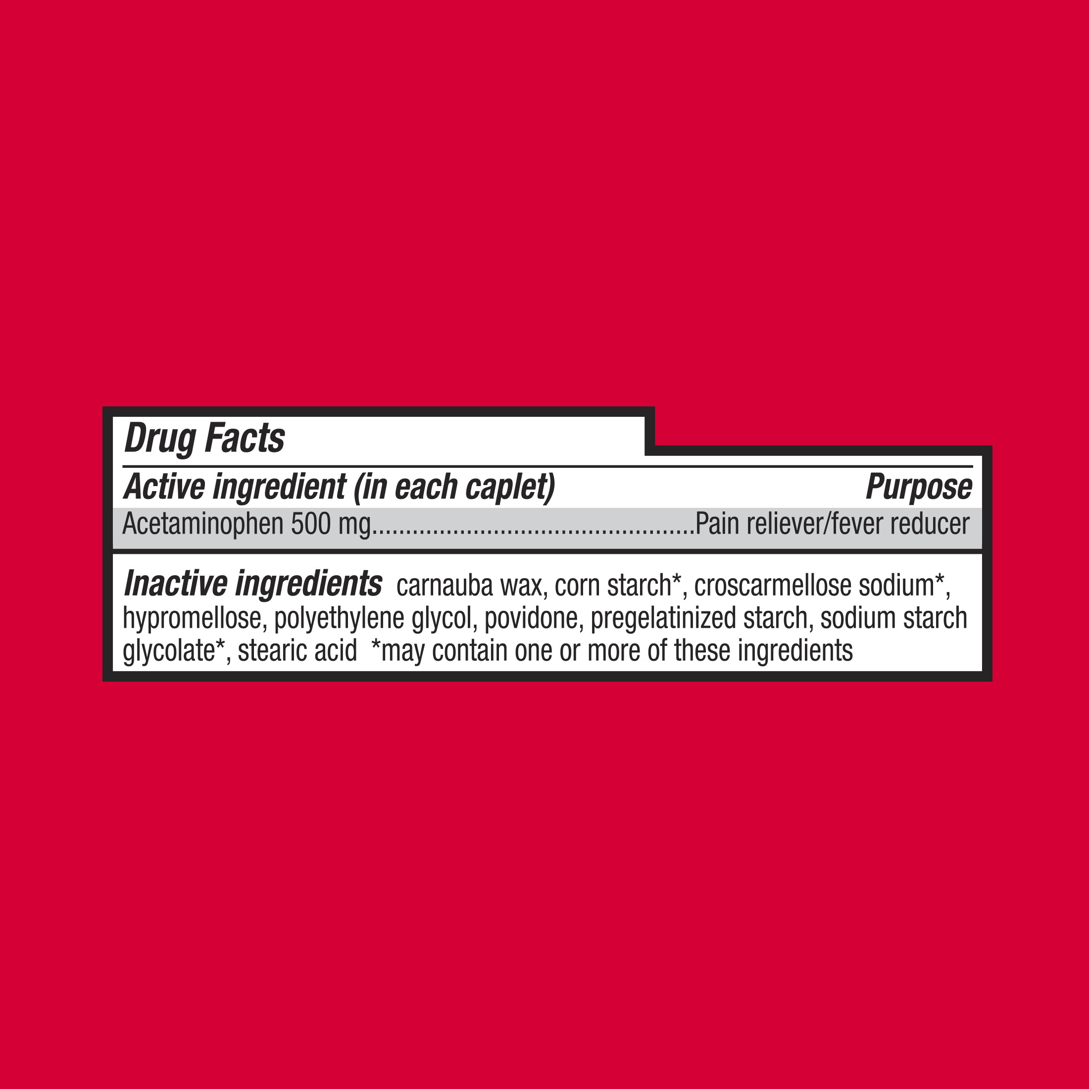Equate Extra Strength Acetaminophen Caplets, 500 mg, 200 Count