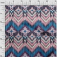 thumbnail image 3 of oneOone Silk Tabby Medium Blue Fabric Asian Ikat Sewing Fabric By The Yard Printed Diy Clothing Sewing Supplies 42 Inch Wide, 3 of 4