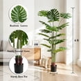 thumbnail image 2 of Verdelure 6FT Artificia Plant Fake Tropical Potted Tree Indoor Faux Floor Plant for Home Office Decor, 2 of 8