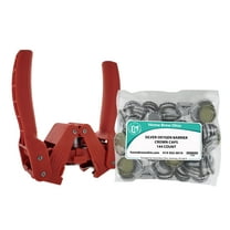 Black Beauty Bottle Capper With Silver Oxygen Barrier Crown Caps-144 Count by...