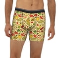 thumbnail image 2 of Salouo Fruits And Vegetables Pattern Men's Boxer Briefs, Soft & Breathable Underwear Elastic Waistband Briefs for Men,1-Pack, 2 of 7
