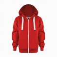 thumbnail image 2 of Hessimy Toddler Girls' Zip-Up Hoodiees Essentials Hoodie Boys Winter Warm Fall Teen (Red,11-12 Years), 2 of 3