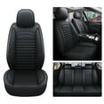 thumbnail image 3 of Aotiyer Universal Black, PU Leather, Full Surround, Front Rear Seat Covers, 2 Pieces, 3 of 5
