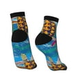thumbnail image 4 of Bingfone Little Sea Turtles Design Patterned Men'S Women'S Casual Cotton Socks, 4 of 9