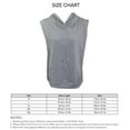 thumbnail image 3 of Sudadera con capucha sin mangas para hombre, camiseta sin mangas con capucha para hombre Sudadera con capucha sin mangas para hombre Camiseta sin mangas con capucha para hombre Resistente y duradera, 3 of 3