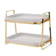 thumbnail image 3 of jifeng 2 Tiers Cups Mugs Drying Rack Multifunctional Easy to Clean Cup Rack for Kitchen White, 3 of 9