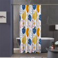 thumbnail image 2 of Stall 36"x72" Yellow and Blue Duck Shower Curtain Set with Hooks,Cute Bathroom Curtain Kids Fabric Waterproof Bath Curtain Machine Washable, 2 of 6