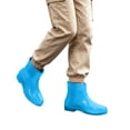 thumbnail image 3 of FRSASU Women's Waterproof Ankle Rain Boots Glossy Short Rubber Outdoor Work Garden Rain Shoes Blue, 3 of 7