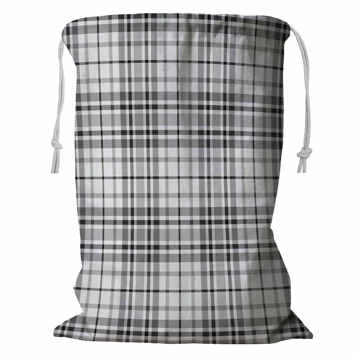 Pastel Blue And Pink Plaid Tartan Laundry Basket