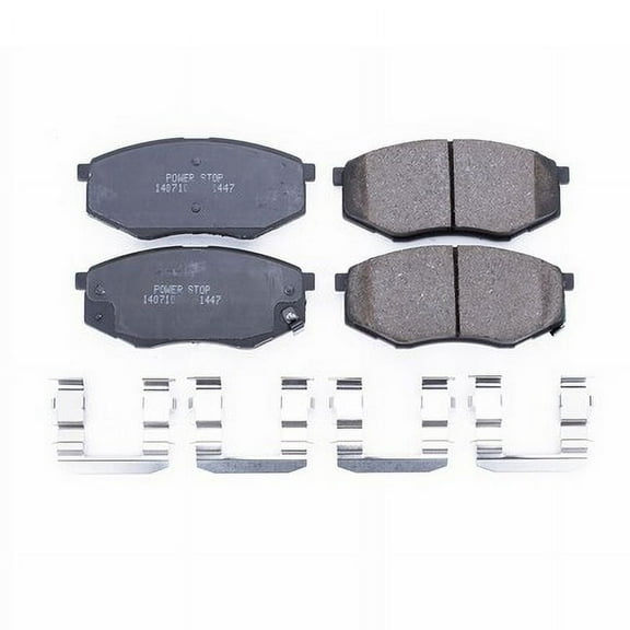 PowerStop 17-1447 Disc Brake Pad Set Hyundai, Kia (FWD) Disc Brake Pad Set - Front