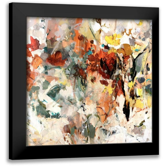 Maas, Jodi 12x12 Black Modern Framed Museum Art Print Titled - Peeking Through