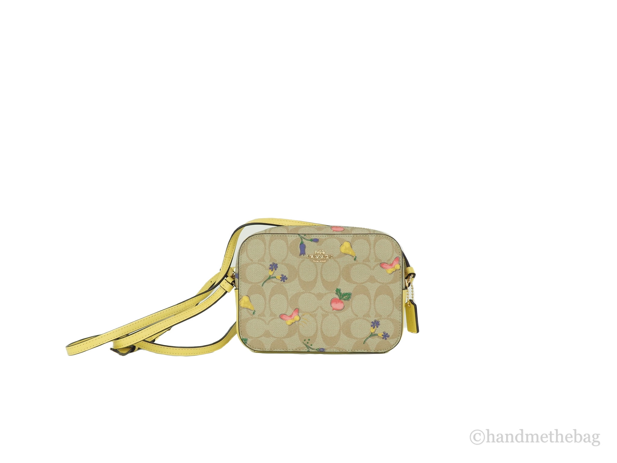 Coach Women's Jamie Top Zip Camera Crossbody Bag in Signature