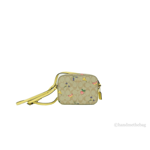 Coach (C8752) Signature Dreamy Veggie Leather Mini Camera Bag Crossbody Handbag