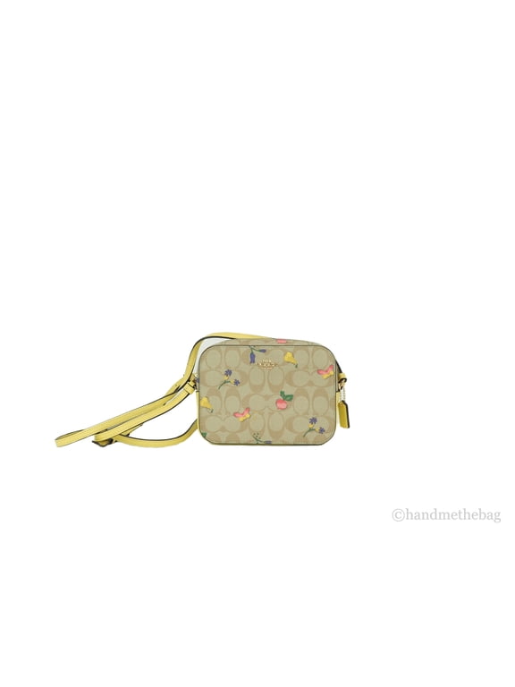 (C8752) Signature Dreamy Veggie Leather Mini Camera Bag Crossbody Handbag