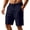 Navy, variant on LWavelet Men's Athletic Gym Shorts, Wide Leg Pleated Baggy Sweat Shorts with Side Pockets for Running Workout Basketball Yoga Casual