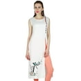 thumbnail image 1 of Bimba Women Chic Long custom Kurta Kurti Ethnic Indian Tunic Hand Embroidered Blouse, 1 of 9