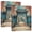 Chinese Traditional Yard Door, variant on Haosy Hardcover 3 Ring Binder 1.5 Inch Ring Decorative Binder Organizer for Home School Office, Chinese Towers and Bridges