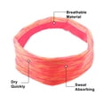 thumbnail image 4 of Unique Bargains 1 Pcs Stretchy Nonslip Sweat Wicking Yoga Headband Sweatband for Men Women Pink Yellow, 4 of 6