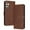 Brown, variant on Compatible with Samsung Galaxy A15 Wallet Case for Women, Premium PU Leather Flip Cover with Card Holder, Kickstand Feature Protective Purse Case for A15 with Wrist Strap,Darkblue