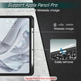 thumbnail image 3 of Fintie Magnetic Stand Case for iPad Pro 11-inch (M5) 2025 / (M4) 2024 - Multiple Angles Shockproof Rugged Soft TPU Cover with Pencil Holder, Composition Book, 3 of 10