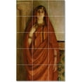 thumbnail image 1 of Ceramic Tile Mural-Albert Aublet Women Painting 2. 18" w x 30" h using (15) 6 x 6 ceramic tiles, 1 of 3
