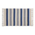 thumbnail image 1 of Design Imports CAMZ12641 2 x 3 ft. Hand-Loomed Rug, French Blue Combo Stripe, 1 of 3