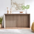 thumbnail image 3 of Evelyn&Zoe Modern/Contemporary 56" Wide Antiqued Gray Oak Console Table, 3 of 7