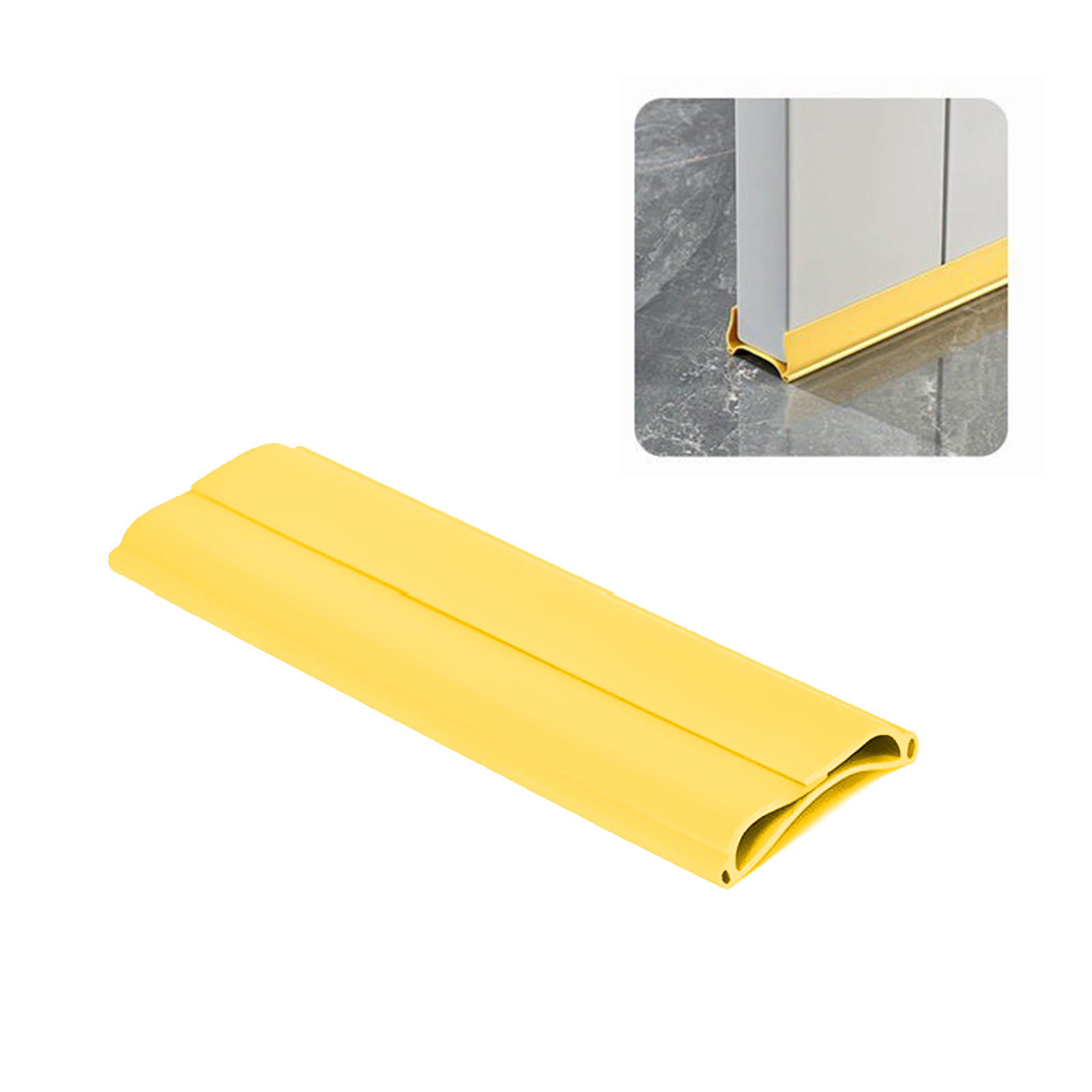 Triangular Door Draft Stopper Snug and Flush Block Wind, Light