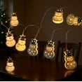 thumbnail image 5 of LED Christmas String Lights with Iron Santa Snowman Figures, Indoor Outdoor Decorative Lights for Tree and Party, Festive Ambiance Lighting(B), 5 of 7