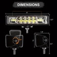 thumbnail image 3 of 2/4/6/8pcs Straight-shaped LED Work Light White Light with Wide Application-Universal for Car, Truck, Pickup, Boat, SUV, Ect., 3 of 12